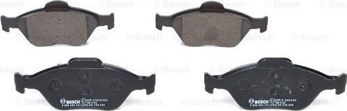 BOSCH 0 986 494 101 - Brake Pad Set, disc brake autospares.lv