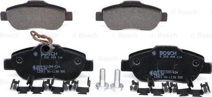 BOSCH 0 986 494 114 - Brake Pad Set, disc brake autospares.lv