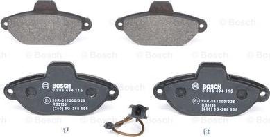 BOSCH 0 986 494 115 - Brake Pad Set, disc brake autospares.lv