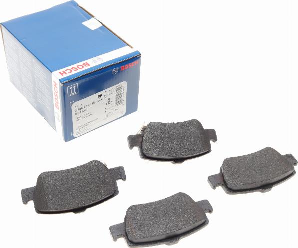 BOSCH 0 986 494 182 - Brake Pad Set, disc brake autospares.lv