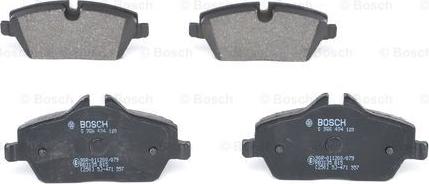 BOSCH 0 986 494 120 - Brake Pad Set, disc brake autospares.lv