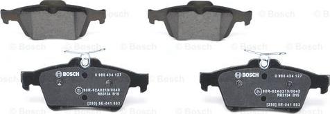 BOSCH 0 986 494 127 - Brake Pad Set, disc brake autospares.lv