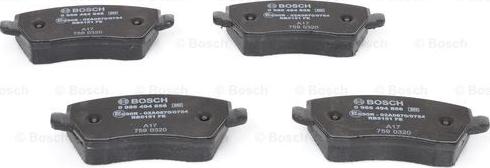 BOSCH 0 986 494 856 - Brake Pad Set, disc brake autospares.lv