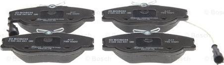 BOSCH 0 986 494 851 - Brake Pad Set, disc brake autospares.lv