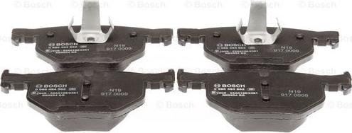 BOSCH 0 986 494 862 - Brake Pad Set, disc brake autospares.lv