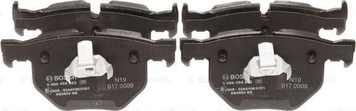 BOSCH 0 986 494 862 - Brake Pad Set, disc brake autospares.lv