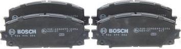 BOSCH 0 986 494 886 - Brake Pad Set, disc brake autospares.lv