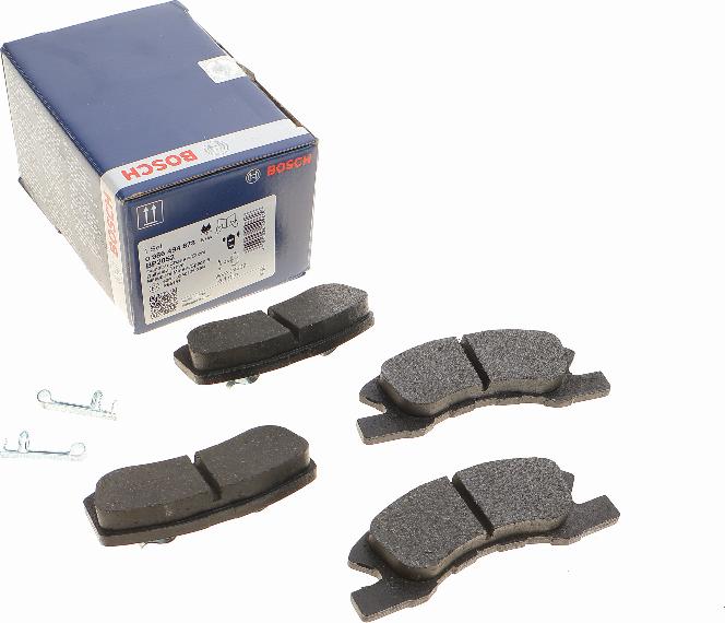 BOSCH 0 986 494 878 - Brake Pad Set, disc brake autospares.lv