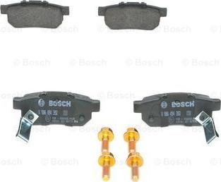 BOSCH 0 986 494 392 - Brake Pad Set, disc brake autospares.lv