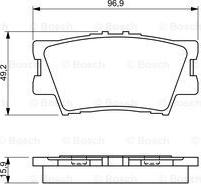 BOSCH 0 986 494 346 - Brake Pad Set, disc brake autospares.lv