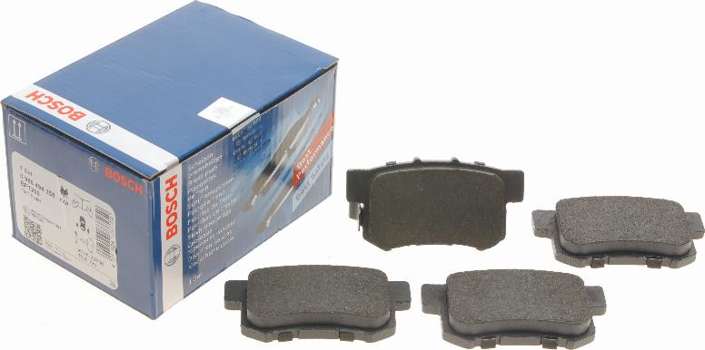 BOSCH 0 986 494 358 - Brake Pad Set, disc brake autospares.lv