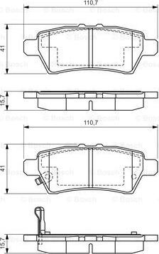 BOSCH 0 986 494 369 - Brake Pad Set, disc brake autospares.lv