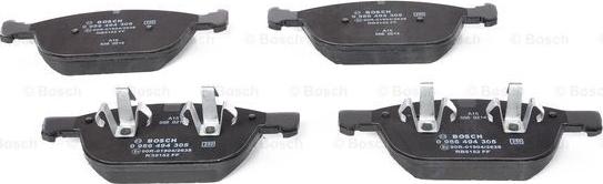 BOSCH 0 986 494 305 - Brake Pad Set, disc brake autospares.lv