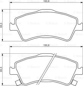 BOSCH 0 986 494 318 - Brake Pad Set, disc brake autospares.lv