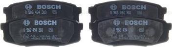 BOSCH 0 986 494 380 - Brake Pad Set, disc brake autospares.lv