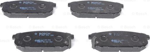 BOSCH 0 986 494 388 - Brake Pad Set, disc brake autospares.lv