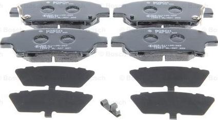 BOSCH 0 986 494 333 - Brake Pad Set, disc brake autospares.lv