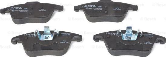 BOSCH 0 986 494 324 - Brake Pad Set, disc brake autospares.lv