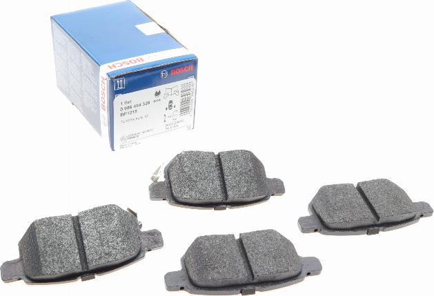 BOSCH 0 986 494 328 - Brake Pad Set, disc brake autospares.lv