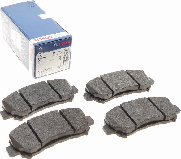 BOSCH 0 986 494 244 - Brake Pad Set, disc brake autospares.lv