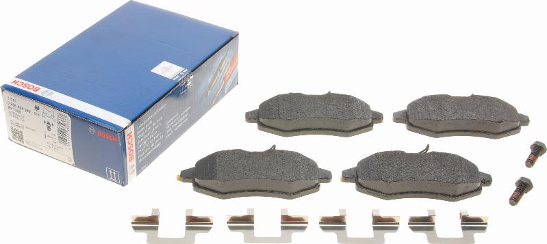 BOSCH 0 986 494 262 - Brake Pad Set, disc brake autospares.lv