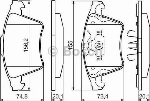 RIDER RD.3323.DB1555 - Brake Pad Set, disc brake autospares.lv