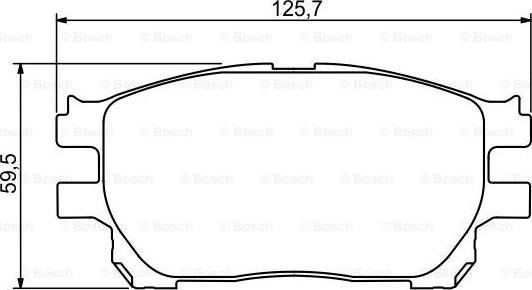 BOSCH 0 986 494 212 - Brake Pad Set, disc brake autospares.lv