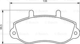 BOSCH 0 986 494 288 - Brake Pad Set, disc brake autospares.lv