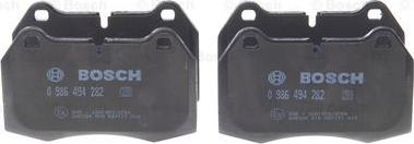 BOSCH 0 986 494 282 - Brake Pad Set, disc brake autospares.lv