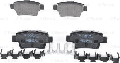 BOSCH 0 986 494 222 - Brake Pad Set, disc brake autospares.lv