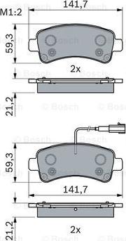 BOSCH 0 986 494 765 - Brake Pad Set, disc brake autospares.lv