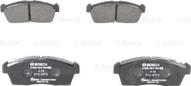 BOSCH 0 986 494 700 - Brake Pad Set, disc brake autospares.lv