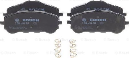 BOSCH 0 986 494 714 - Brake Pad Set, disc brake autospares.lv