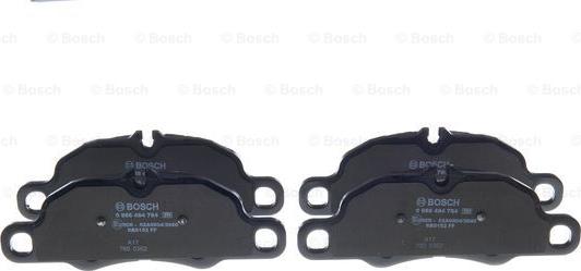 BOSCH 0 986 494 784 - Brake Pad Set, disc brake autospares.lv