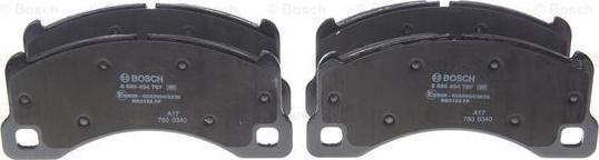 BOSCH 0 986 494 787 - Brake Pad Set, disc brake autospares.lv