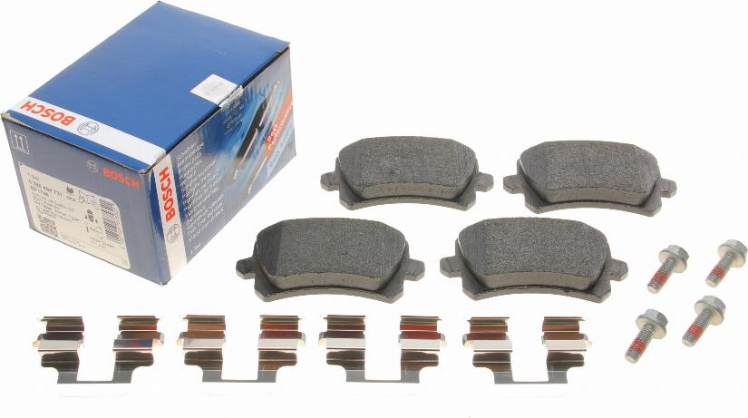 BOSCH 0 986 494 731 - Brake Pad Set, disc brake autospares.lv