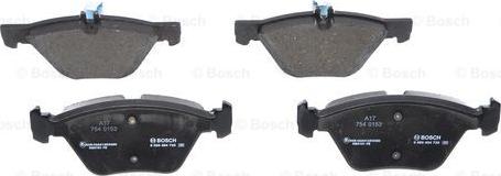 BOSCH 0 986 494 729 - Brake Pad Set, disc brake autospares.lv