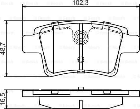 BOSCH 0 986 495 448 - Brake Pad Set, disc brake autospares.lv