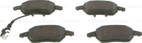 BOSCH 0 986 495 412 - Brake Pad Set, disc brake autospares.lv