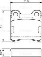 BOSCH 0 986 495 044 - Brake Pad Set, disc brake autospares.lv