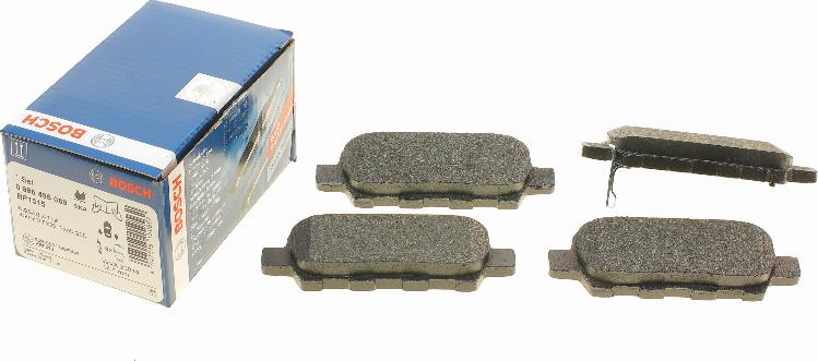 BOSCH 0 986 495 089 - Brake Pad Set, disc brake autospares.lv