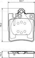 BOSCH 0 986 495 081 - Brake Pad Set, disc brake autospares.lv