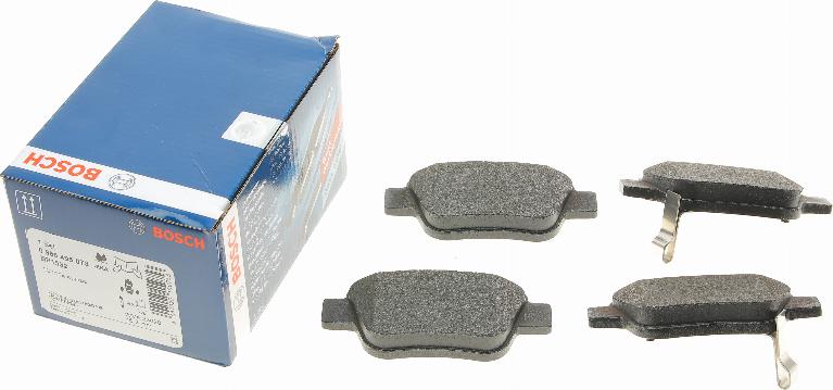 BOSCH 0 986 495 073 - Brake Pad Set, disc brake autospares.lv