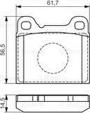 BOSCH 0 986 495 141 - Brake Pad Set, disc brake autospares.lv