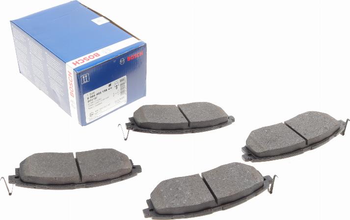 BOSCH 0 986 495 156 - Brake Pad Set, disc brake autospares.lv