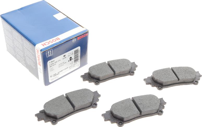 BOSCH 0 986 495 174 - Brake Pad Set, disc brake autospares.lv