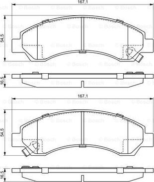 BOSCH 0 986 495 391 - Brake Pad Set, disc brake autospares.lv