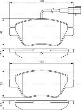 BOSCH 0 986 495 342 - Brake Pad Set, disc brake autospares.lv