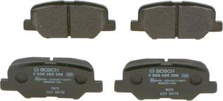 BOSCH 0 986 495 358 - Brake Pad Set, disc brake autospares.lv