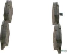 BOSCH 0 986 495 358 - Brake Pad Set, disc brake autospares.lv